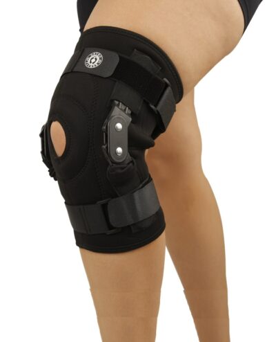 O.PAHUER Rodillera de neopreno con bisagras policéntricas y correas ajustables - Imagen 2